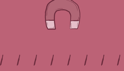 After being broken down, unnecessary debris are lifted from a dirty pile by a big magnet 